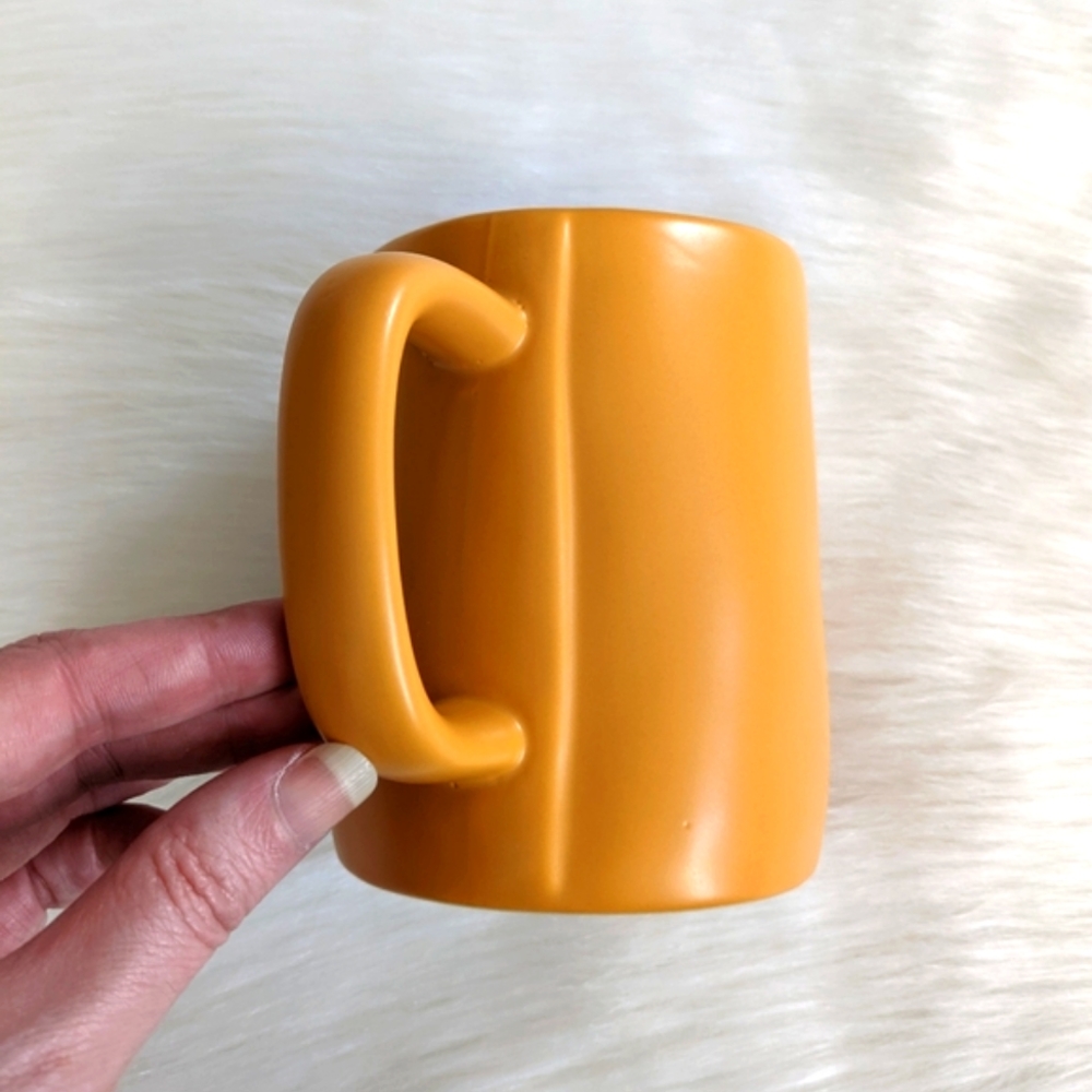🍁 NWOT Rae Dunn "Fall Y'all" Pumpkin Orange Mug, 16 oz. - Picture 4 of 5